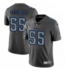 Youth Nike Dallas Cowboys 55 Leighton Vander Esch Gray Static Vapor Untouchable Limited NFL Jersey