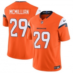 Men Denver Broncos 29 Ja Quan McMillan Orange 2025 F U S E  Vapor Limited Stitched Football Jersey