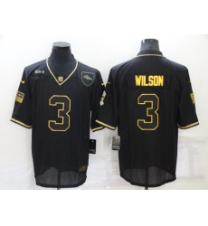 Men's Nike Denver Broncos #3 Russell Wilson Black 2020 Salute To Service Limited Jersey