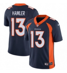 Nike Broncos 13 KJ Hamler Navy Blue Alternate Men Stitched NFL Vapor Untouchable Limited Jersey