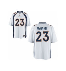 Nike Denver Broncos 23 Willis McGahee White Game NFL Jersey