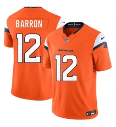 Youth Denver Broncos 12 Jahdae Barron Orange 2025 Draft F U S E Vapor Limited Stitched Football Jersey Youth Denver Broncos 12 Jahdae Barron Orange 2025 Draft F U S E Vapor Limited Stitched Football Jersey