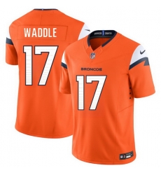 Youth Denver Broncos  17 Jaylen Waddle Orange 2026 F U S E  Vapor Limited Stitched Football Jersey