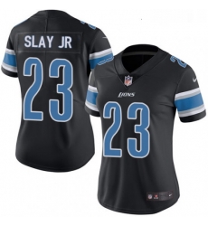 Womens Nike Detroit Lions 23 Darius Slay Jr Limited Black Rush Vapor Untouchable NFL Jersey