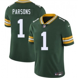 Men Green Bay Packers 1 Micah Parsons Green 2025 Vapor Untouchable Limited Stitched Football Jersey