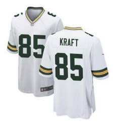 Men Green Bay Packers 85 Tucker Kraft White 2025 Stitched Game Jersey