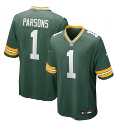 Men Green Bay Packers Micah Parsons #1 Green Nike F U S E Stitched NFL Jersey