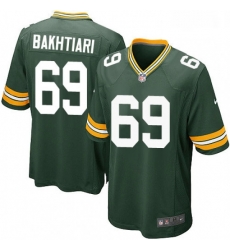 Men Nike Green Bay Packers 69 David Bakhtiari Game Green Team Color NFL Jersey