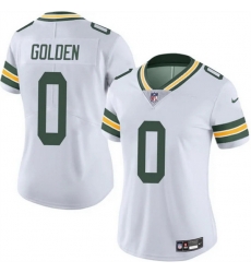 Women Green Bay Packers 0 Matthew Golden White 2025 Draft Vapor Untouchable Limited Stitched Football Jersey Women Green Bay Packers 0 Matthew Golden White 2025 Draft Vapor Untouchable Limited Stitched Football Jersey