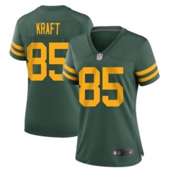 Women Green Bay Packers 85 Tucker Kraft Rush Vapor Untouchable Stitched Football Jersey