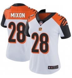 Womens Nike Cincinnati Bengals 28 Joe Mixon Elite White NFL Jersey