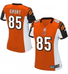 Womens Nike Cincinnati Bengals 85 Tyler Eifert Game Orange Alternate NFL Jersey