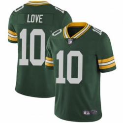 Toddler Green Bay Packers 10 Jordan Love Green Vapor Limited Stitched Football Jersey