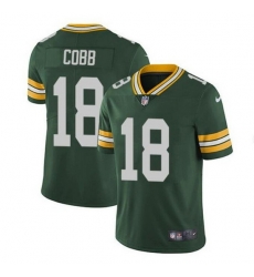 Youth Green Bay Packers 18 Randall Cobb Green Vapor Untouchable Stitched Jersey 