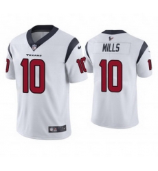 Men Houston Texans 10 Davis Mills White Vapor Untouchable Limited Stitched Jersey