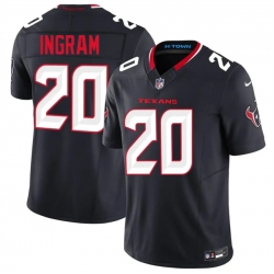 Men Houston Texans  20 Ja Marcus Ingram Navy 2026 F U S E  Vapor Limited Stitched Football Jersey