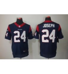 Nike Houston Texans 24 Johnathan Joseph Blue Elite NFL Jersey