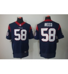 Nike Houston Texans 58 Brooks Reed Blue Elite NFL Jersey