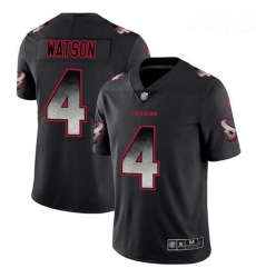 Texans 4 Deshaun Watson Black Men Stitched Football Vapor Untouchable Limited Smoke Fashion Jersey