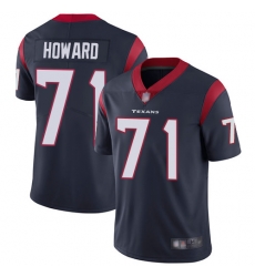 Texans 71 Tytus Howard Navy Blue Team Color Men Stitched Football Vapor Untouchable Limited Jersey