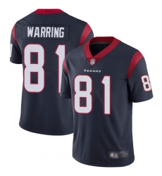 Texans 81 Kahale Warring Navy Blue Team Color Men Stitched Football Vapor Untouchable Limited Jersey