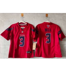 Women Houston Texans 3 Tank Dell Red 2024 F U S E Vapor Stitched Jersey Women Houston Texans 3 Tank Dell Red 2024 F U S E Vapor Stitched Jersey