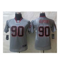 Nike Youth jerseys houston texans #90 clowney grey[lights out][clowney]