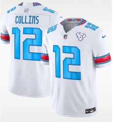 Youth Houston Texans  12 Nico Collins White 2026 F U S E   HOUSTON US  Rivalries Collection Limited Stitched Football Jersey