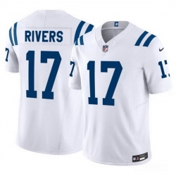 Men Indianapolis Colts 17 Philip Rivers White 2025 F U S E  Vapor Limited Stitched Football Jersey