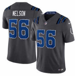 Men Indianapolis Colts  56 Quenton Nelson Dark Gray 2026 F U S E  Rivalries Collection Limited Stitched Football Jersey