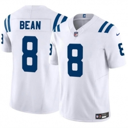 Men Indianapolis Colts 8 Jason Bean White 2024 F U S E  Vapor Limited Stitched Football Jersey