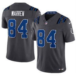 Men Indianapolis Colts  84 Tyler Warren Dark Gray2026 F U S E  Rivalries Collection Limited Stitched Football Jersey