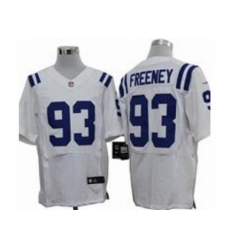 Nike Indianapolis Colts 93 Dwight Freeney White Elite NFL Jersey