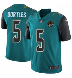 Men Nike Jacksonville Jaguars 5 Blake Bortles Teal Green Team Color Vapor Untouchable Limited Player NFL Jersey