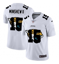 Nike Jaguars 15 Gardner Minshew II White Shadow Logo Limited Jersey