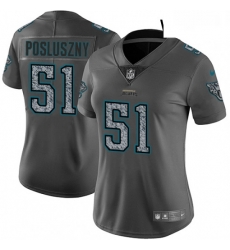 Womens Nike Jacksonville Jaguars 51 Paul Posluszny Gray Static Vapor Untouchable Limited NFL Jersey