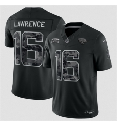 Youth Jacksonville Jaguars 16 Trevor Lawrence Black 2026 Salute to Service Limited Stitched Football Jersey Youth Jacksonville Jaguars 16 Trevor Lawrence Black 2026 Salute to Service Limited Stitched Football Jersey