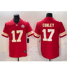Men Kansas City Chiefs 17 Chris Conley Red Vapor Untouchable Limited Stitched Football Jersey Men Kansas City Chiefs 17 Chris Conley Red Vapor Untouchable Limited Stitched Football Jersey