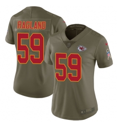 Nike Chiefs #59 Reggie Ragland Olive Womens Stitched NFL Limited 2017 Salute to Service Jersey