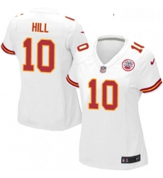 Womens Nike Kansas City Chiefs 10 Tyreek Hill Game White NFL Jersey