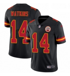 Youth Nike Kansas City Chiefs 14 Sammy Watkins Limited Black Rush Vapor Untouchable NFL Jersey