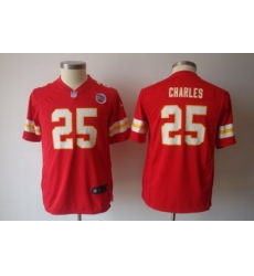 Youth Nike Kansas City Chiefs 25# Jamaal Charles red Jersey