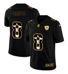 Las Vegas Raiders 8 Marcus Mariota Nike Carbon Black Vapor Cristo Redentor Limited NFL Jersey