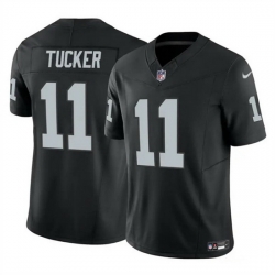 Men Las Vegas Raiders 11 Tre Tucker Black 2023 F U S E Vapor Untouchable Stitched Football Jersey