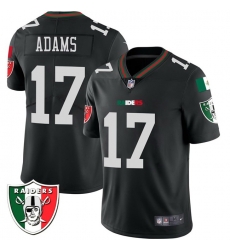 Men Las Vegas Raiders 17 Davante Adams Black Mexico Vapor Limited Stitched Football Jersey