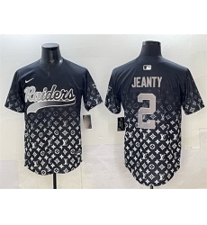 Men Las Vegas Raiders 2 Ashton Jeanty Black Limited Stitched Baseball Jersey Men Las Vegas Raiders 2 Ashton Jeanty Black Limited Stitched Baseball Jersey