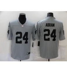 Men Las Vegas Raiders 24 Johnathan Abram Nike Gray Gridiron 2018 Vapor Untouchable NFL Gray Limited Jersey