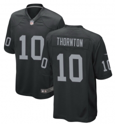 Men Los Vegas Raiders Dont'e Thornton Jr #10 Black Stitched F U S E NFL Jersey Men Los Vegas Raiders Dont'e Thornton Jr #10 Black Stitched F U S E NFL Jersey