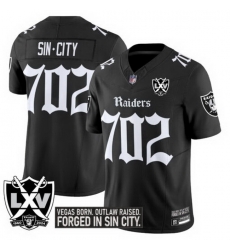 Men’s Las Vegas Raiders Sin.City 702 Gothic Sin City Shadows Edition Vapor Limited Jersey