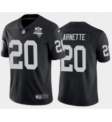 Men's Oakland Raiders Black #20 Damon Arnette 2020 Inaugural Season Vapor Limited Stitched NFL Jersey